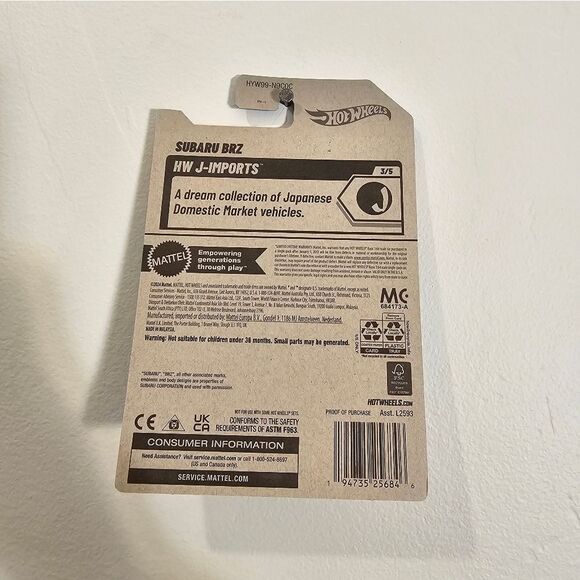 Subaru BRZ Car Hot Wheels New 2025 Hotwheels HW J Imports GMK76 - Picture 6 of 6